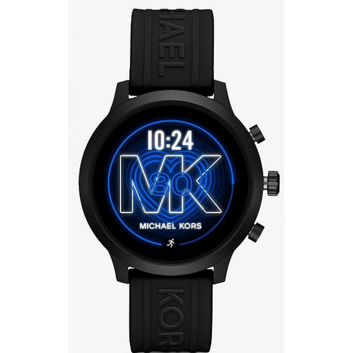 Promo : Montre Michael Kors MKT5072 - Connectée Full Display MK GO Boîtier Aluminium Noir Bracelet S