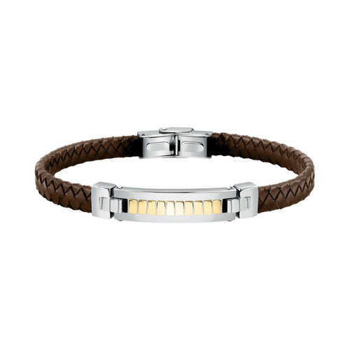 Bracelet Homme Morellato Bijoux SQH34 - Cuir Marron