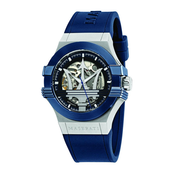 Montre Homme Maserati R8821108035 - Bracelet Silicone Bleu