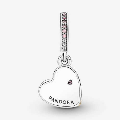 Double Charm Pendant Pandora Moments - Cœurs de l’Infini Entremêlés