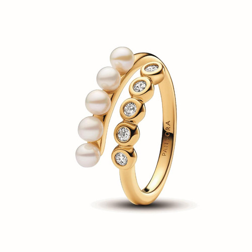 Pandora - Bague ouverte Pandora Timeless métal doré à l'or fin  - Nouveaute bijoux femme