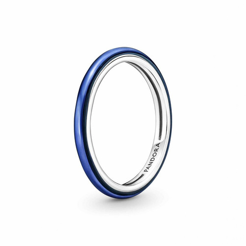 Pandora - Bague ronde Bleu electrique Pandora ME - Promo montre et bijoux 40 50
