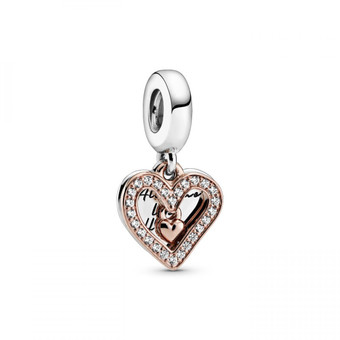 Pandora - Charm Pendant Pandora Moments Esquisse de Cœur Scintillant - Promo montre et bijoux 30 40