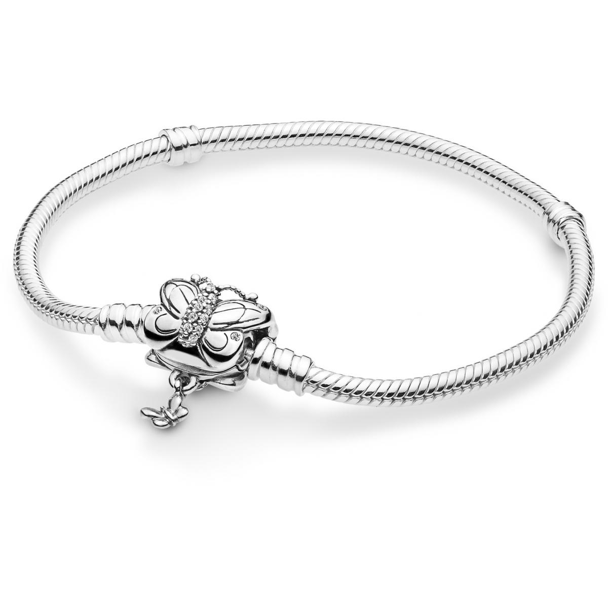 Bracelet Pandora Moments de vie 597929CZ - Bracelet Moments fermoir  Papillon en Argent Femme