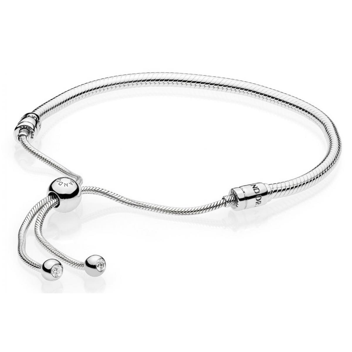 Bracelet Pandora 597125CZ - Bracelet Coulissant Moments En Argent Femme