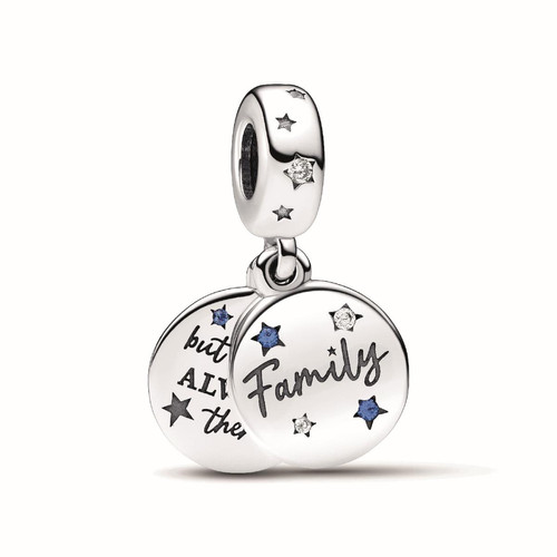 Pandora - Charm Pendant Double Amour Familial - Bijoux Femme - Cadeau de Noel