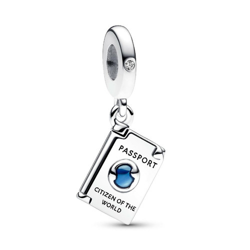 Pandora - Charm Pendant Passeport Ouvrable - Bijoux Bleu
