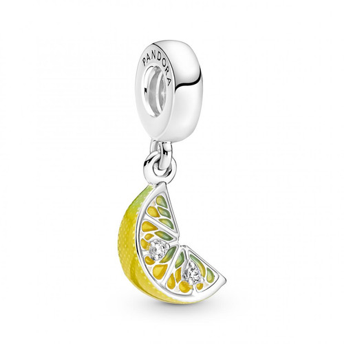 Pandora - Charm Pendant Rondelle de Citron Scintillante - Bijoux Femme