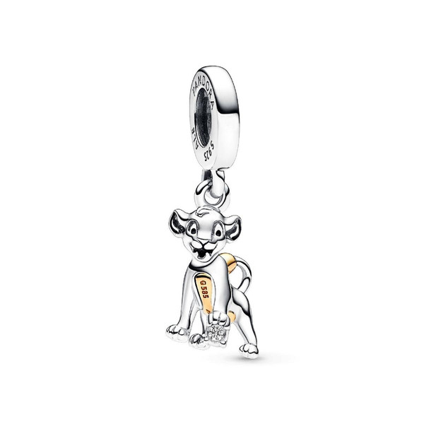 Charm Pendant Disney 100e Anniversaire Simba avec diamant de synthèse 0.009 ct tw