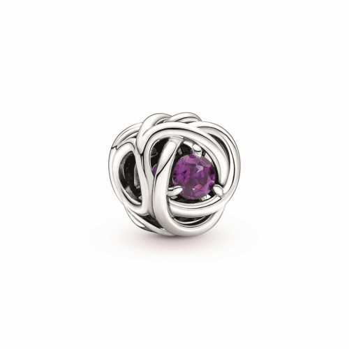 Pandora - Charm Pandora moments Rose  Ajourée & cristaux violet - Bijoux Violets