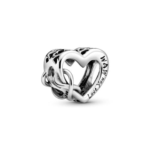 Pandora - Charm Cœur Infinity Love You Mum Fête des mères - Montre & Bijoux - Cadeau de Saint Valentin