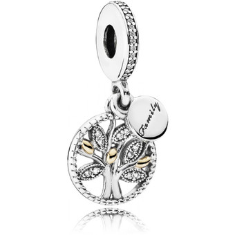 Pandora - Charm pendentif Pandora Moments arbre de vie scintillant - Bijoux Femme - Cadeau de Noel