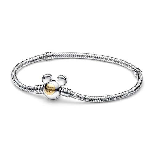 Pandora - Bracelet Disney Maille Serpent 100e Anniversaire - Bijoux