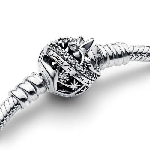 Bracelet Pandora Moments - Disney Maille Serpent Fermoir Fée Clochette
