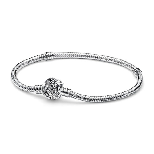 Pandora - Bracelet Disney Maille Serpent Fermoir Fée Clochette Pandora Moments - Promo Bijoux