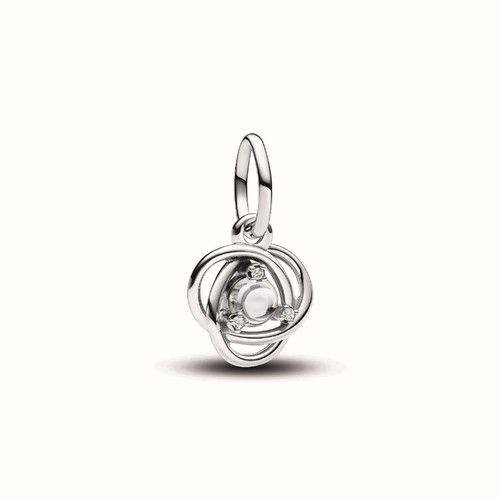 Pandora - Charm en argent sterling avec zircons transparents femme Pandora Moments  - Bijoux Zirconium