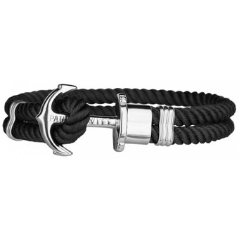 Bracelet Paul Hewitt PH-PH-N-S-B - Bracelet Ancre Acier / Nylon Noir