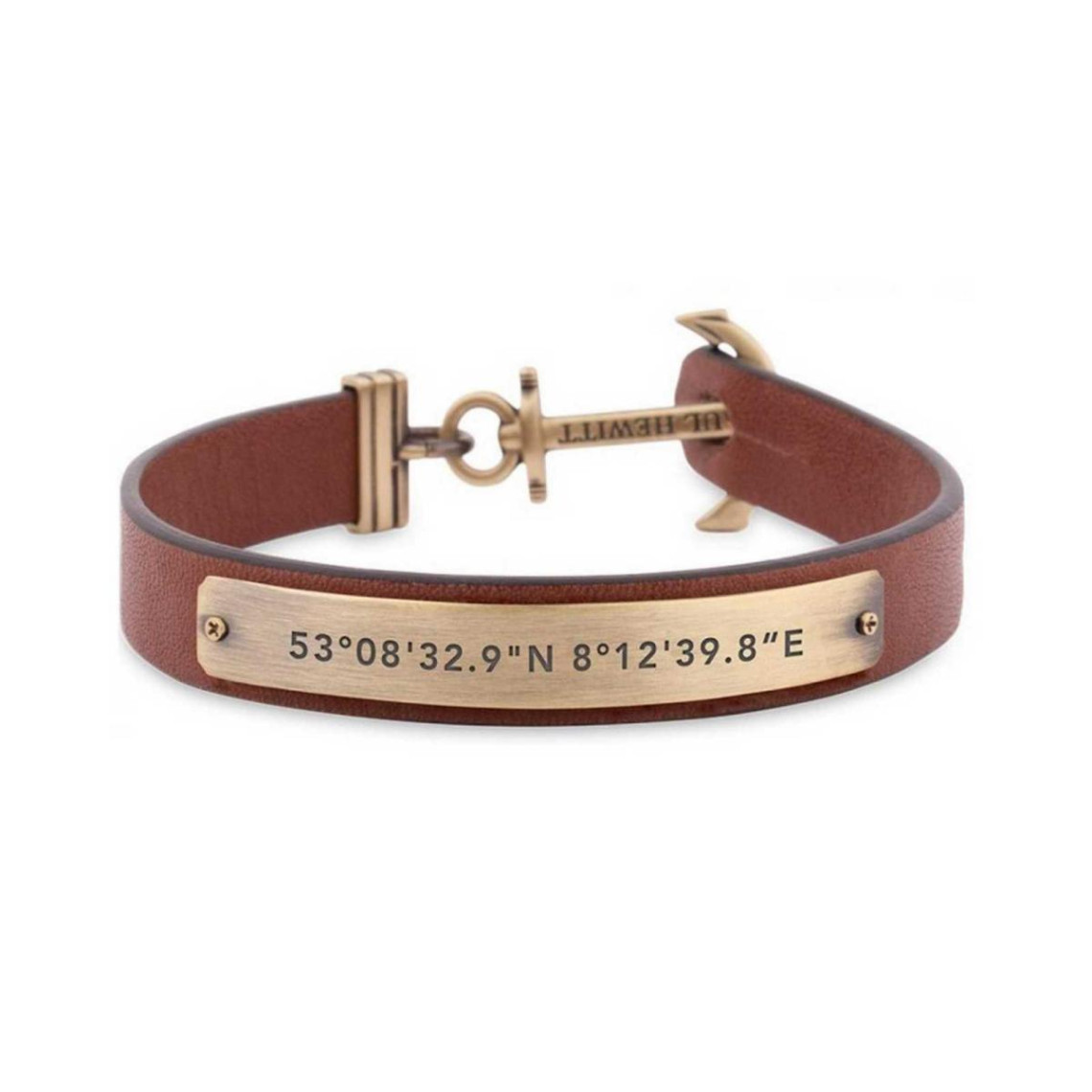 bracelet paul hewitt bijoux ph-msc-m-br - bracelet cuir marron mixte