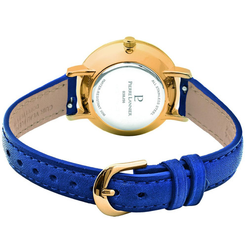 Montre Femme Pierre Lannier - 038J566 Bracelet Cuir Bleu