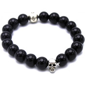 Bracelet Redskins 285116 - Bracelet Perle Noir Onyx Homme