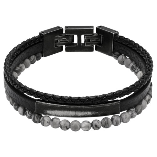 Rochet - Bracelet HB6690 - Bracelet Cuir Noir