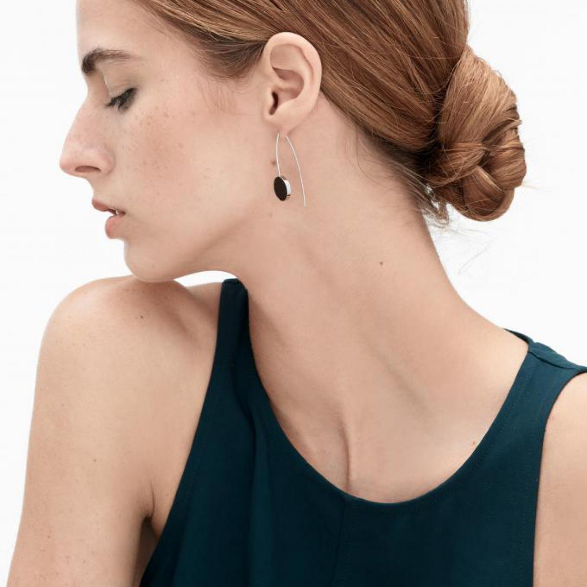 SKJ1077040 Boucles d’oreilles pendantes Skagen argentées pour femme