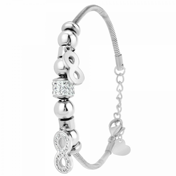 Bracelet Femme So Charm - B2666-ARGENT Acier Argent
