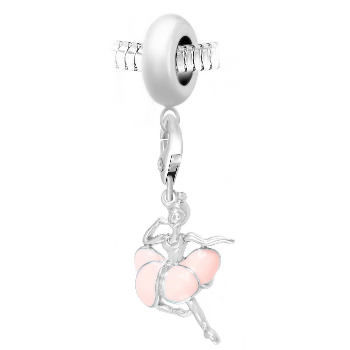 Promo : Charm perle danseuse par SC Crystal Paris® BEA0044+CH0282-argent