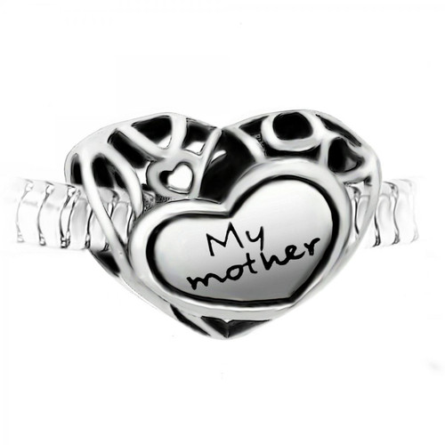 So Charm Bijoux - Charm perle "My mother" acier par SC Crystal - So charm promotions