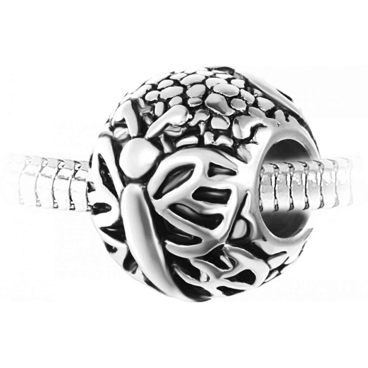Promo : Charm perle acier par SC Crystal BEA0264