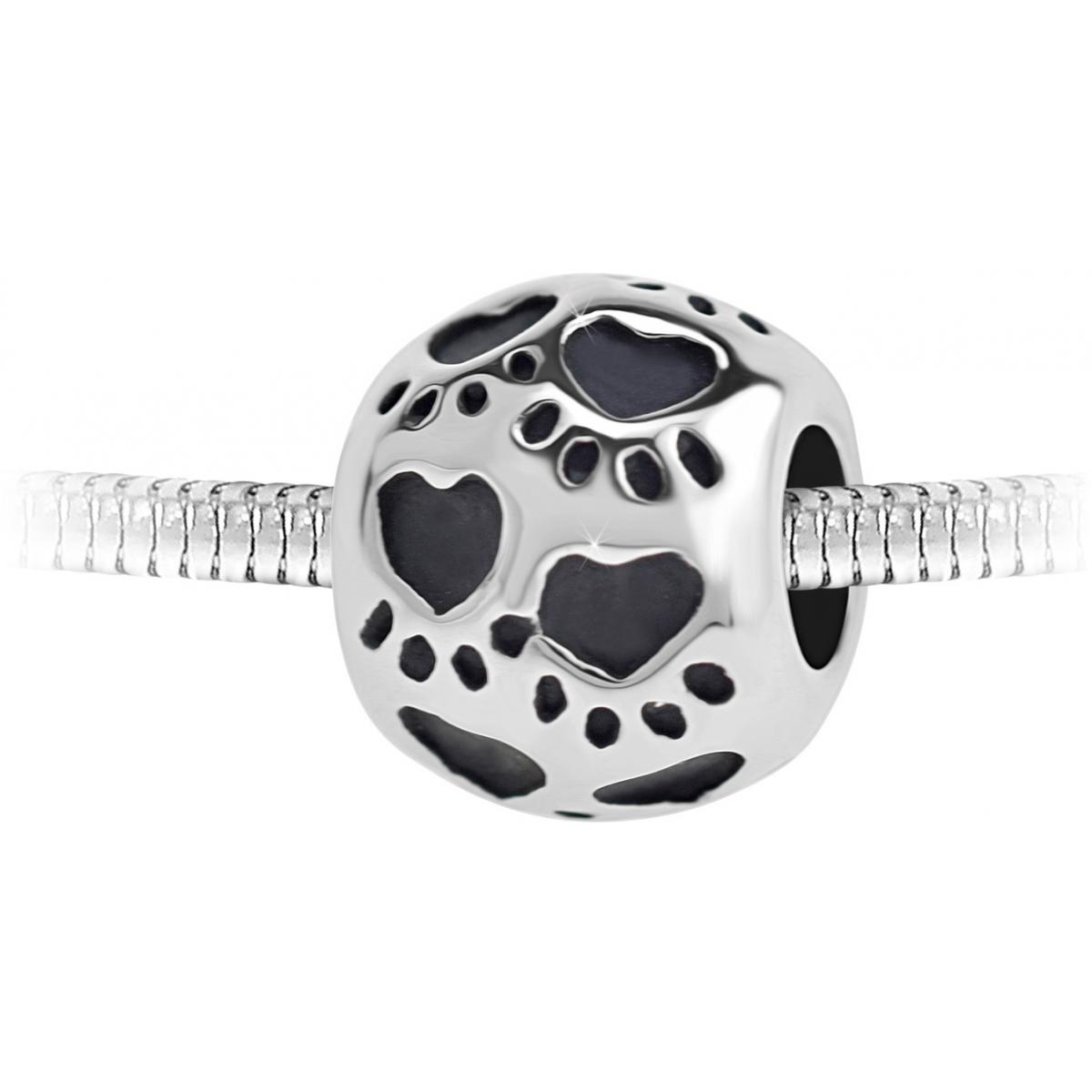 Promo : Charm perle acier par SC Crystal BEA0284