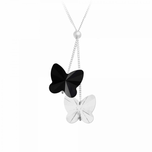 So Charm Bijoux - Collier Femme So Charm - BS161-SN016-JET-CRYS - So charm promotions