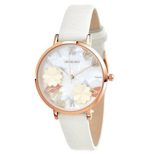 So Charm Montres - Montre femme MF463-BLANC - Bracelet Cuir Blanc - So charm montres