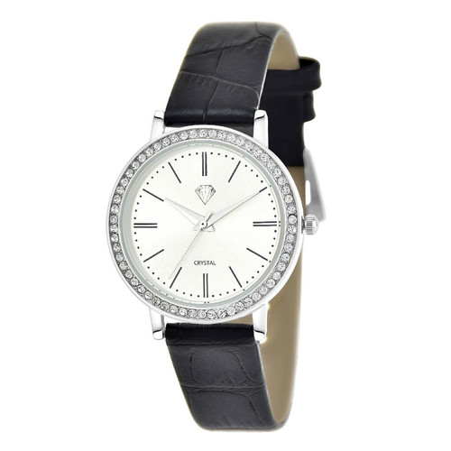 So Charm Montres - Montre femme MF537-ORROSE - Bracelet Cuir Noir - So charm montres