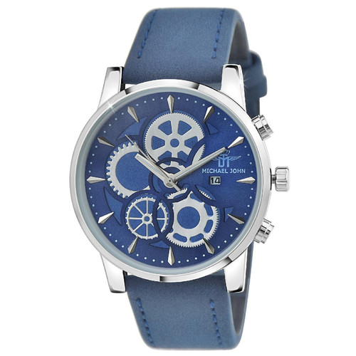 So Charm Montres - Montre homme MH333 - Bracelet Cuir Bleu - So charm montres