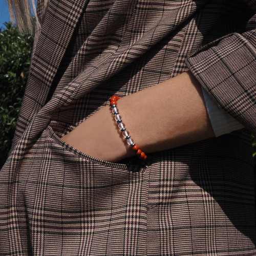 Bracelet Femme Stilivita Bijoux Orange SI 375