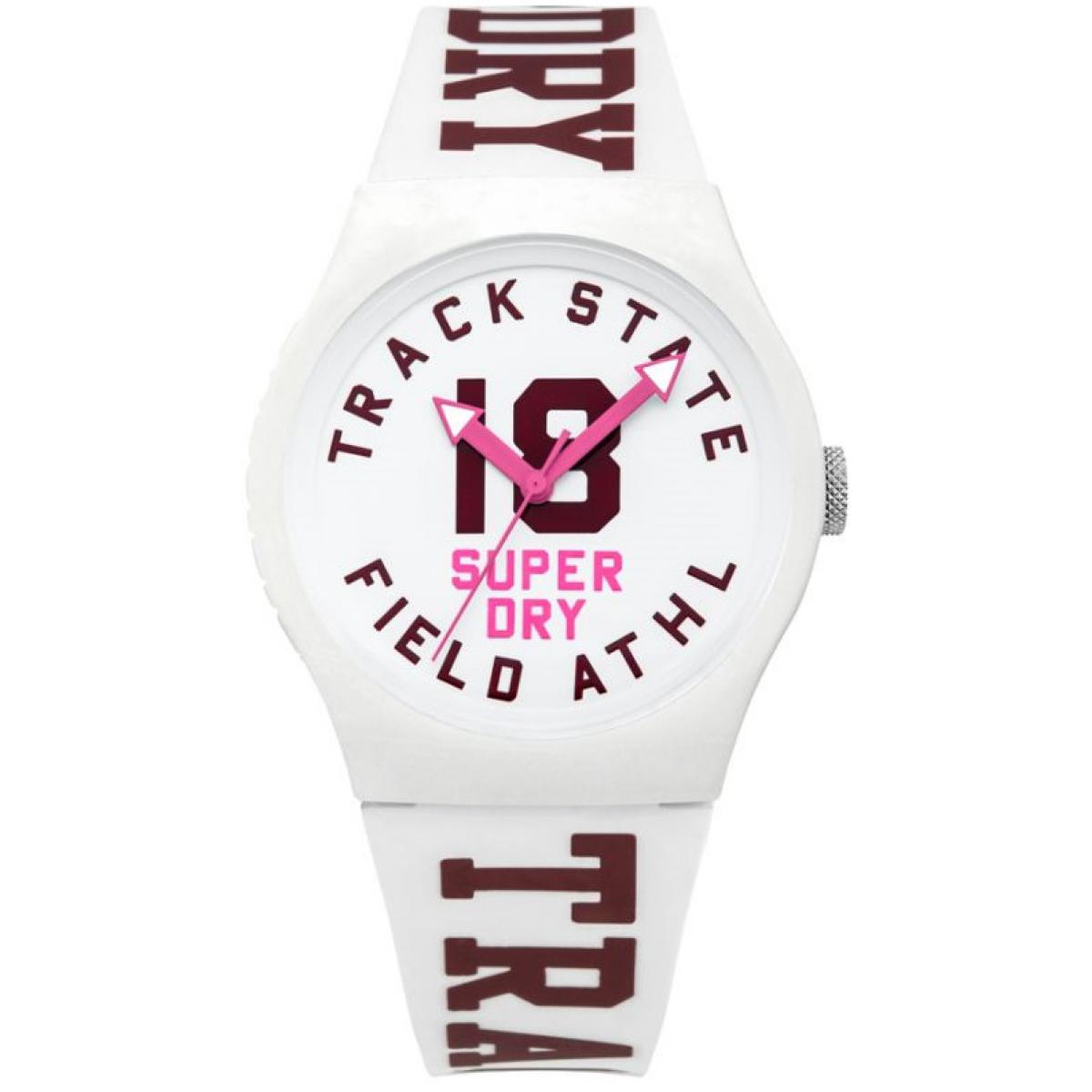 Montre Superdry SYL182VW - Montre Silicone Blanche Femme