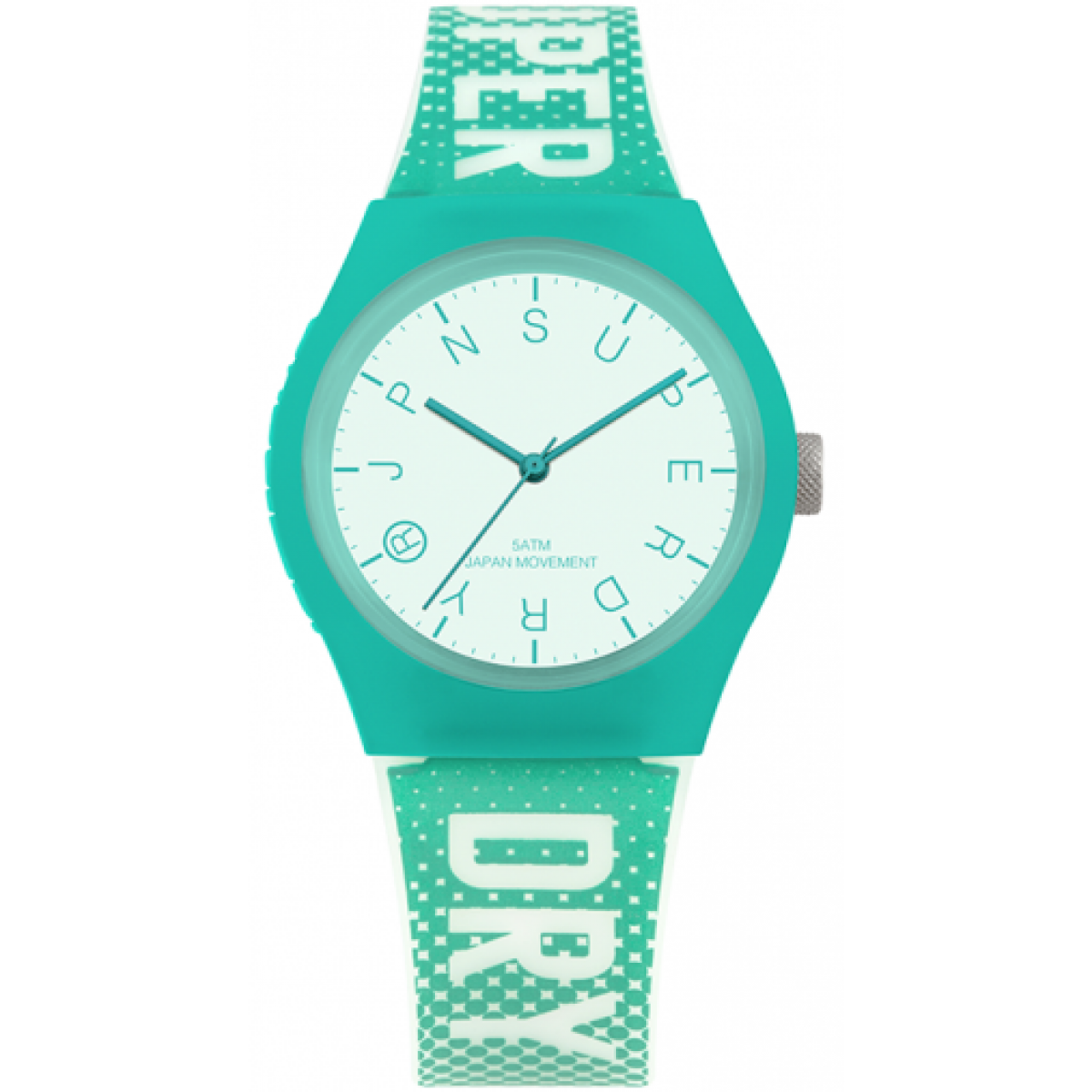 Montre Superdry SYL224N - Urban Festival Glow Silicone Turquoise Fille