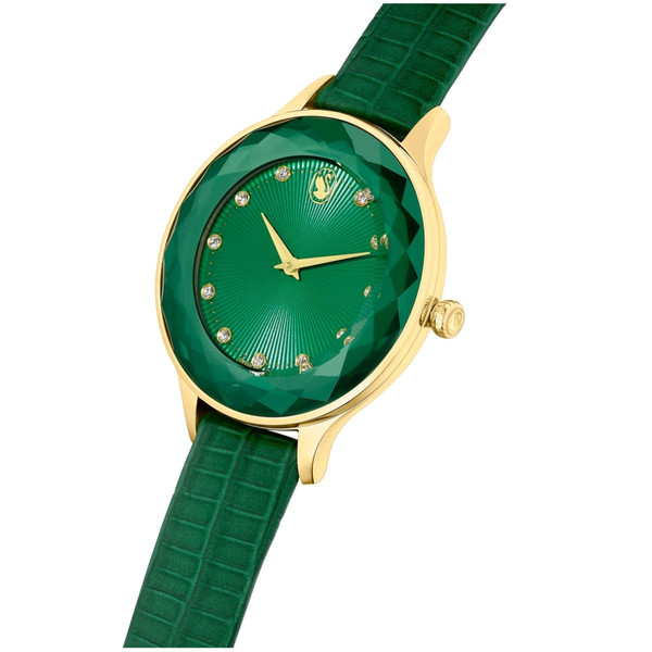Montre femme Swarovski OCTEA NOVA 5650005 - Bracelet en cuir vert
