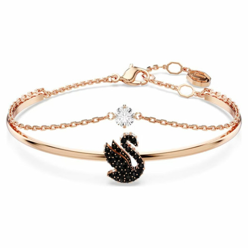 Bracelet Femme Swarovski Swan - 568824 noir,doré rose