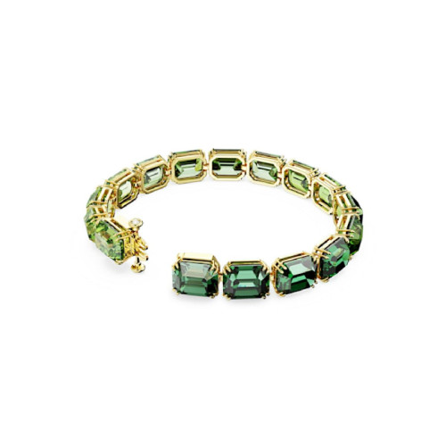 Bracelet Millenia Taille octogonale Dégradé de couleur Vert Placage de ton or