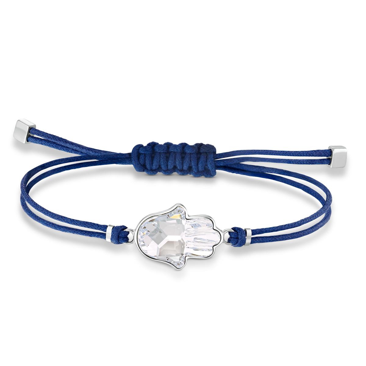 Promo : BRACELET Swarovski 5523154 - Bracelet Élastique Bleu Pendentif blanc