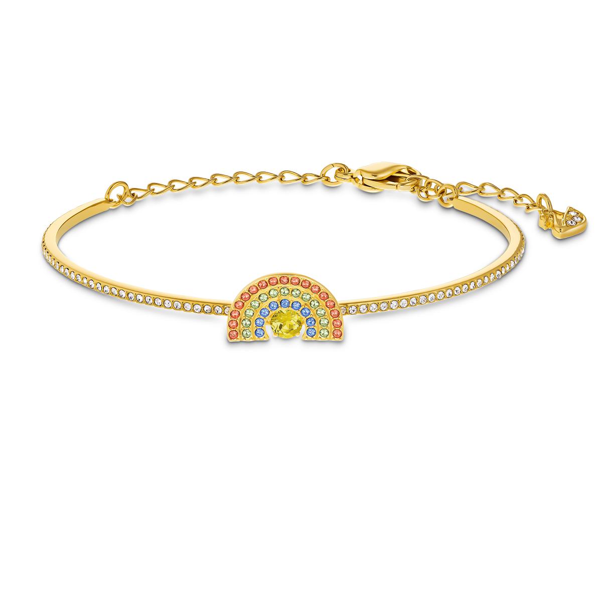 Promo : Bracelet Swarovski 5537493 - Bracelet Bracelet Métal or cristaux multicolore clair Femme