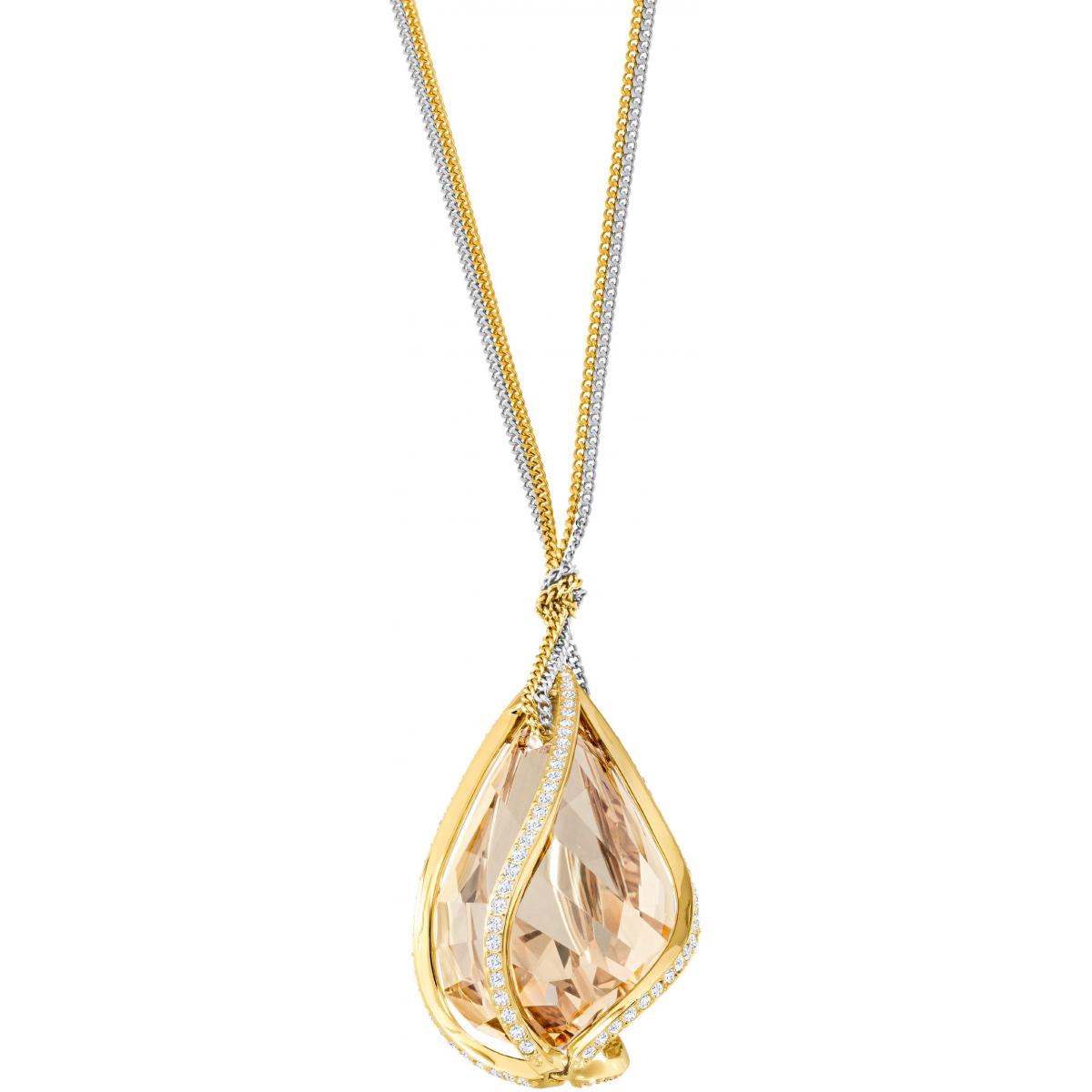 Collier et pendentif Swarovski 5195924 - Collier et pendentif Cristal Jaune  Femme