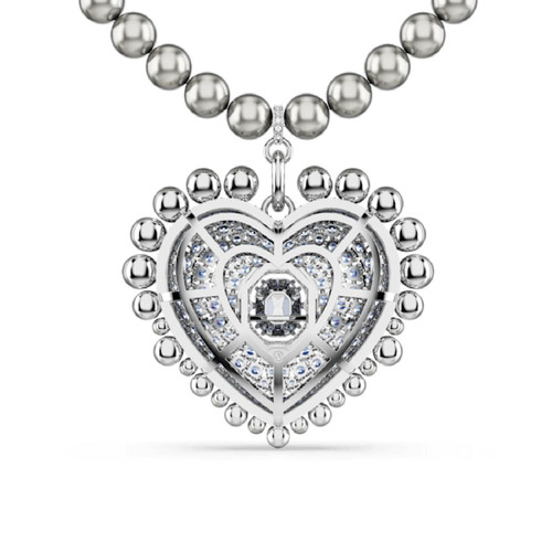Collier Femme Swarovski Hyperbola Heart Large - 5680645 bleu,argent