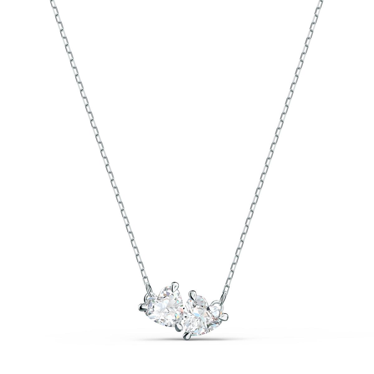 Collier Swarovski 5517117 - Collier métal rhodié blanc cristaux sertis Femme