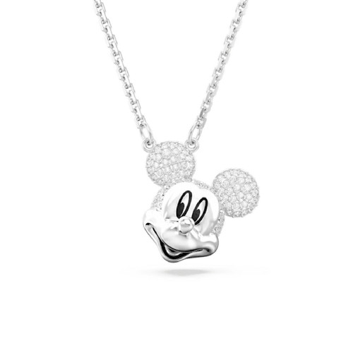 Pendentif Disney Mickey Mouse Blanc Métal rhodié