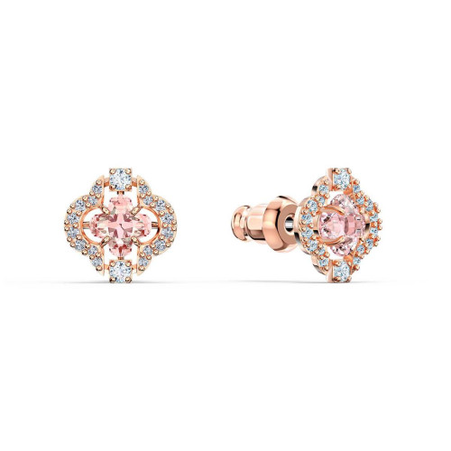 SET Swarovski 5516488 - Set collier et boucles d'oreilles métal rose pierres sertis blanc Femme