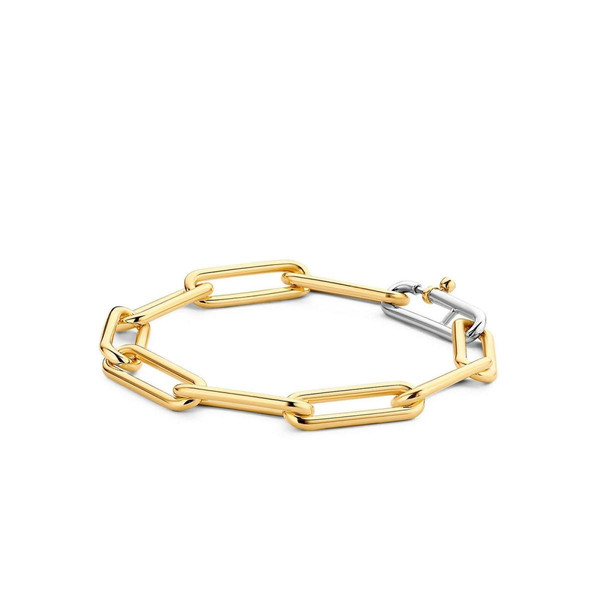 Bracelet Ti Sento 2926SY - argent doré grandes mailles rectangulaires Femme