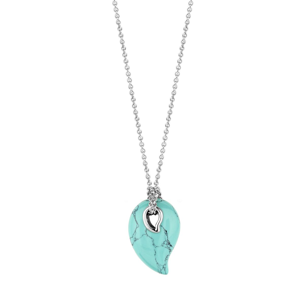 collier pierre turquoise femme